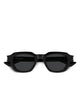 Saint Laurent Black-Crystal-Black Recycled Acetate Sunglasses