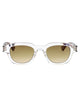 Saint Laurent Crystal-Crystal-Brown Recycled Acetate Sunglasses