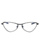 Saint Laurent Black-Black-Transparent Metal Glasses