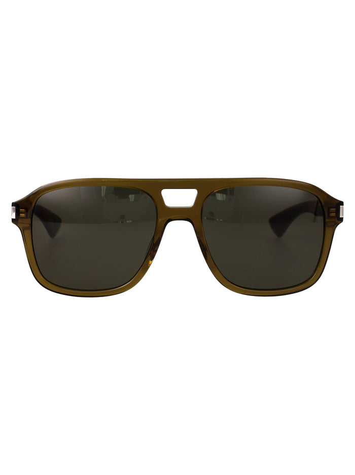 Saint Laurent Brown-Brown-Grey Acetate Sunglasses