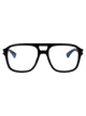 Saint Laurent Black-Crystal-Transparent Acetate Glasses