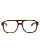 Saint Laurent Brown-Brown-Transparent Acetate Glasses