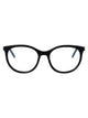 Saint Laurent Black-Black-Transparent Acetate Glasses