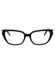 Saint Laurent Black-Black-Transparent Acetate Glasses