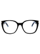 Saint Laurent Black-Black-Transparent Acetate Glasses