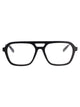 Saint Laurent Black-Black-Transparent Acetate Glasses