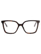 Saint Laurent Havana-Havana-Transparent Acetate Glasses