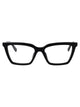 Saint Laurent Black-Black-Transparent Acetate Glasses