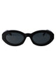 Saint Laurent Black Black Black Acetate Sunglasses