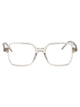 Saint Laurent Beige-Beige-Transparent Acetate Glasses