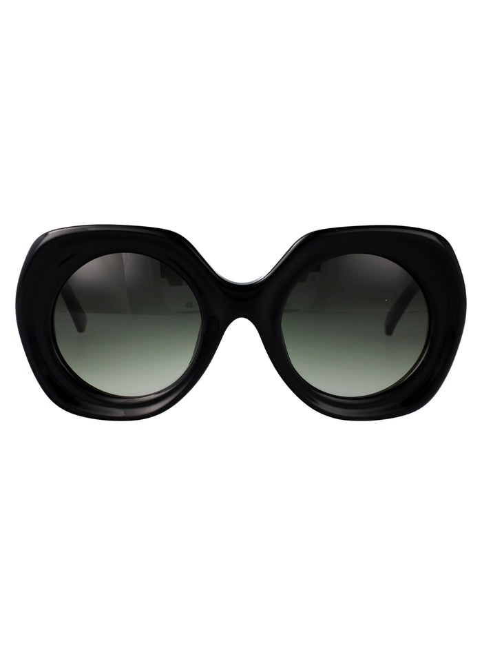 Yohji Yamamoto Matt Black Acetate Sunglasses