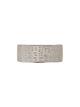 Mm6 Maison Margiela Silver Tone Open Cuff Accessory