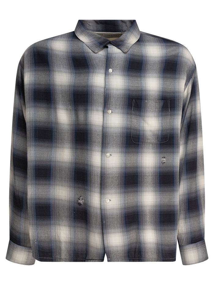 Saint Mxxxxxx Blue Rayon Shirt