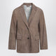 Max Mara S Singlebreasted Hazelnut Suede Jacket
