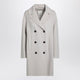 S Max Mara Sandcoloured Midi Coat In Wool Drap