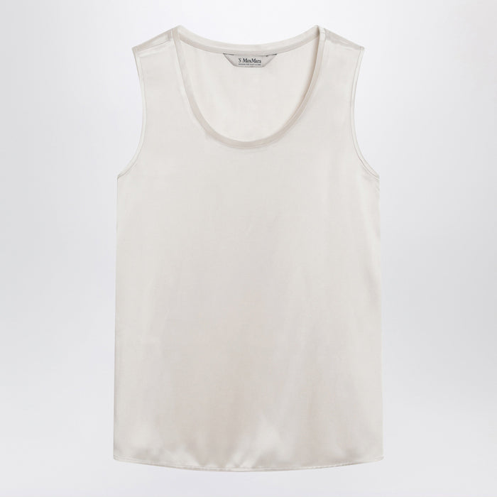 'S Max Mara Ivory Satin Top