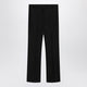 'S Max Mara Black Cotton-Blend Trousers