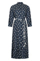 S Max Mara Long Silk Dress With Polka Dots