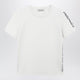 Max Mara S Écru Cottonblend Tshirt With Embroidered Logo