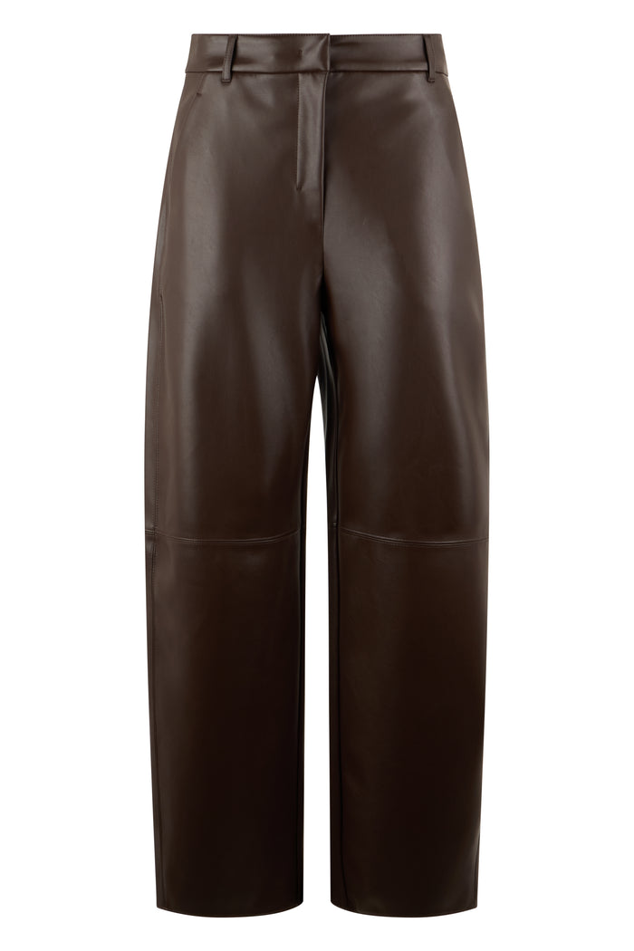 S Max Mara Wide Eco-Leather Pants
