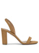 Aquazzura So Nude Block 85Mm Brown Viscose Leather Sandals