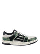 Amiri Green Camo Skel Low Sneakers