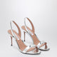 Aquazzura So Nude 85 Silver Sandals