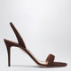 Aquazzura So Nude Mid-Heel Sandals In Espresso