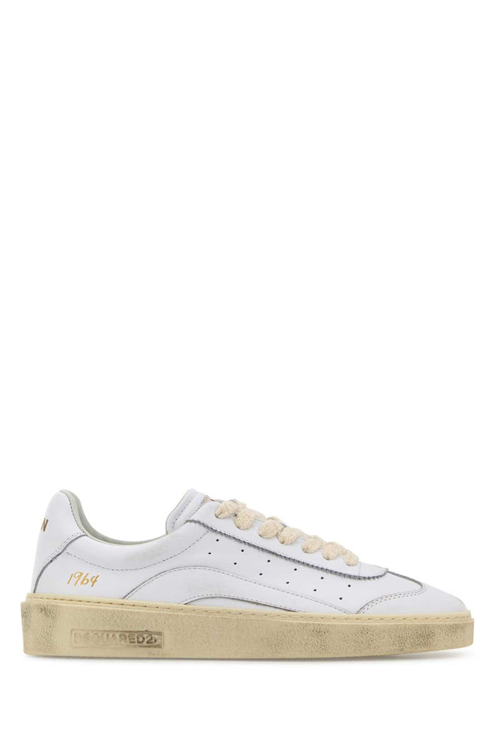 Dsquared2 White Leather Sneakers