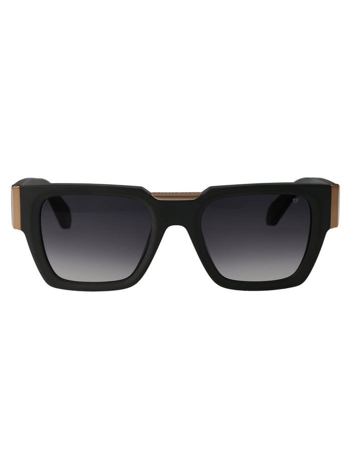 Philipp Plein Grigio Opaco Acetate Sunglasses