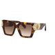 Philipp Plein Havana Acetate+Metal Sunglasses