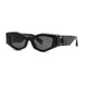 Philipp Plein Black Acetate+Metal Sunglasses