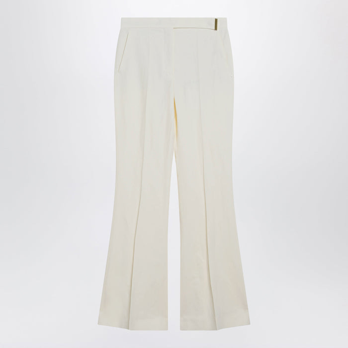 Max Mara Sportmax Lowrise Flare Trousers In Viscose And Textile Paper