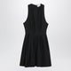 Max Mara Sportmax Sleeveless Short Cotton Dress In Black