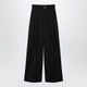 Max Mara Sportmax Black Wideleg Stretchwool Trousers