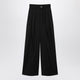 Sportmax Black Wide-Leg Stretch-Wool Trousers