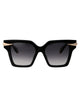 Roberto Cavalli Black Acetate Sunglasses