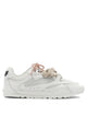 Pinko White Leather Mesh Sneakers