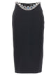 David Koma 'Puffer Circle Embroidery' Skirt
