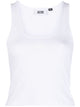 Gcds White Cotton Jersey Top