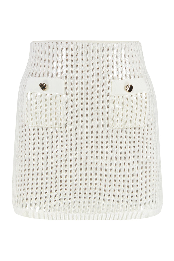 Self-Portrait Knitted Mini Skirt