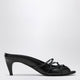 Jude Knotty Black Leather Slide Sandals