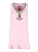 Self-Portrait Bonded Pink Polyester Dress
