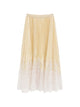 Self-Portrait Vanilla Satin Midi Skirt