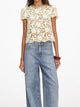 Self-Portrait Polyester Lace Top