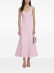 Self-Portrait Polyester Crepe Midi Dress