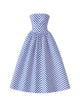 Self-Portrait Stripe Taffeta Midi Dress