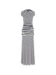 Self-Portrait Self-Portrait Striped Draped Maxi Dress