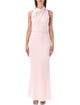 Self-Portrait Self-Portrait Crepe Halter Neck Maxi Dress