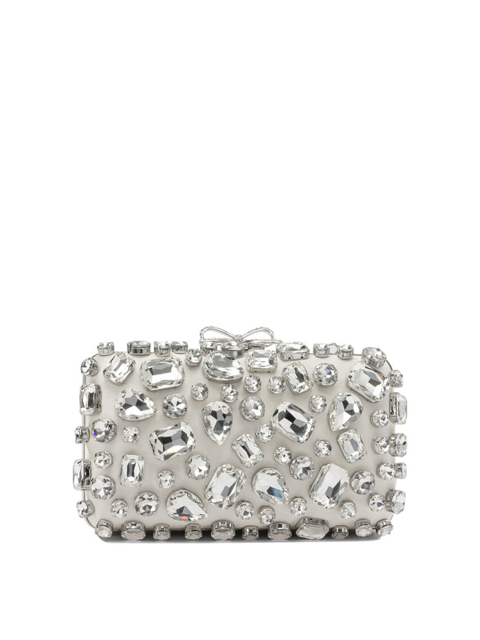 Self-Portrait Clutch With Crystals